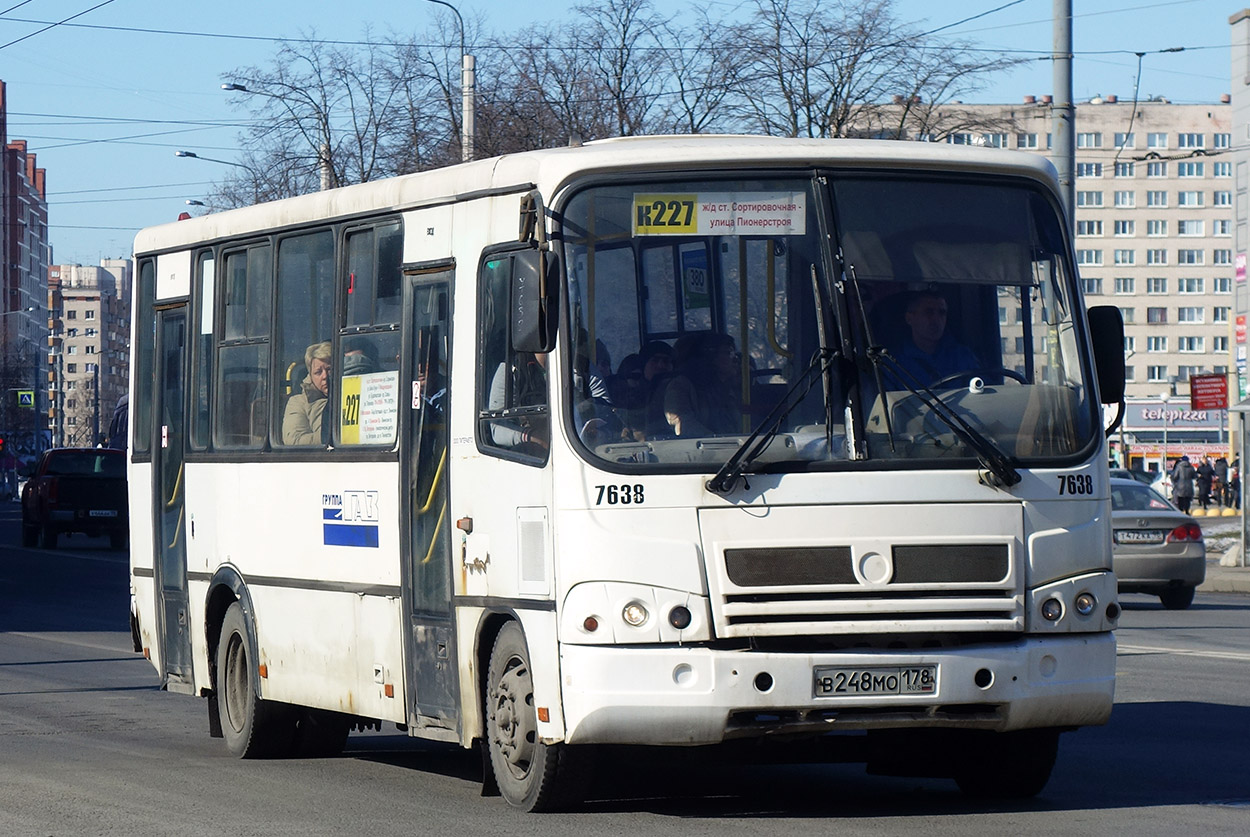 Санкт-Петербург, ПАЗ-320412-05 № 7638