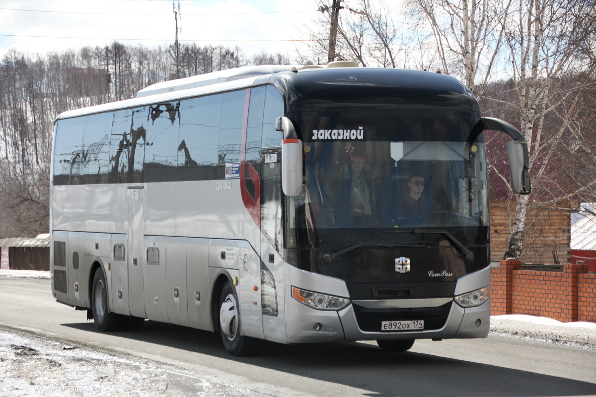 Челябинская область, Zhong Tong LCK6127H ComPass № Е 892 ОХ 174