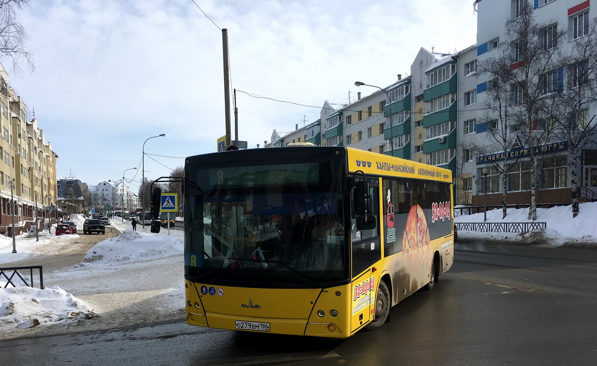 Ханты-Мансийский АО, МАЗ-206.068 № О 279 ВМ 186