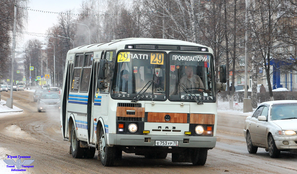 Томская область, ПАЗ-32054 № Е 753 УР 70