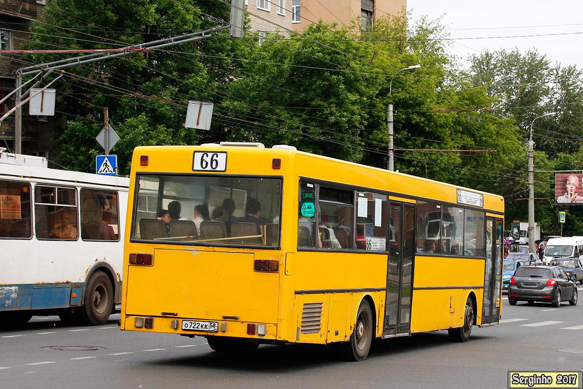 Пензенская область, Mercedes-Benz O405 № О 722 КК 58