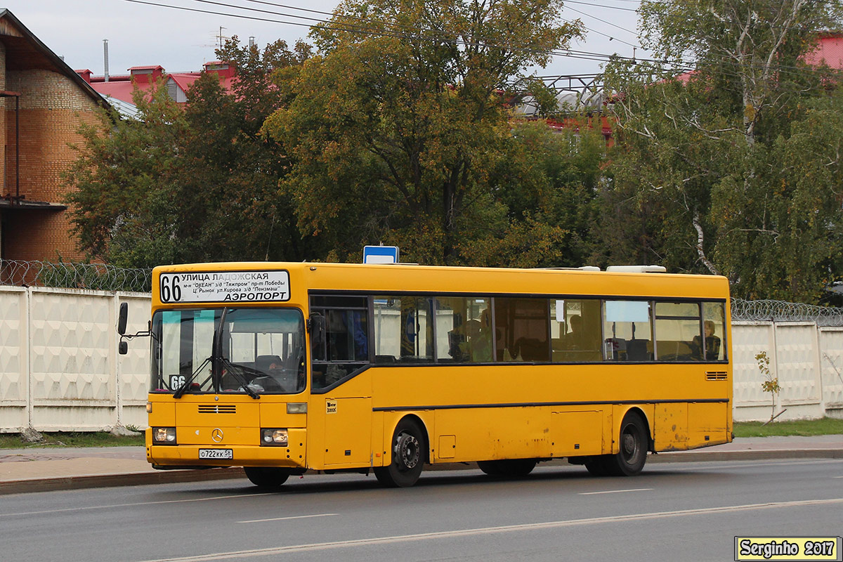 Пензенская область, Mercedes-Benz O405 № О 722 КК 58