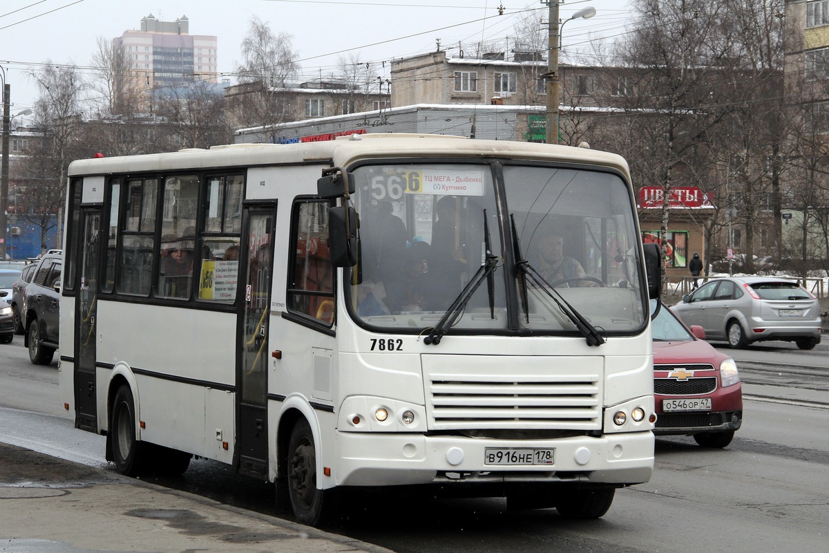 Санкт-Петербург, ПАЗ-320412-05 № 7862