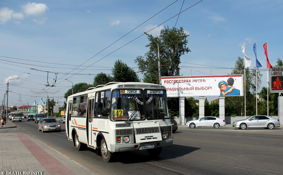 Томская область, ПАЗ-32054 № С 493 СР 70