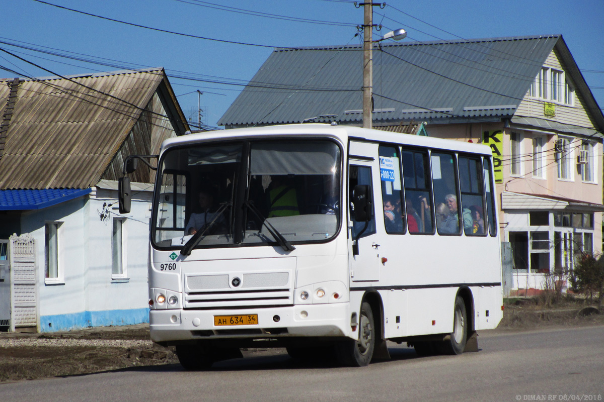 Волгоградская область, ПАЗ-320302-11 № 9760