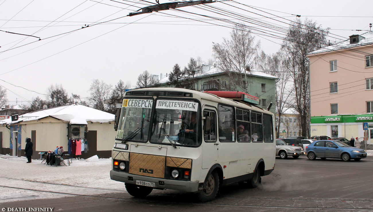 Томская область, ПАЗ-32054 № Н 938 СО 70