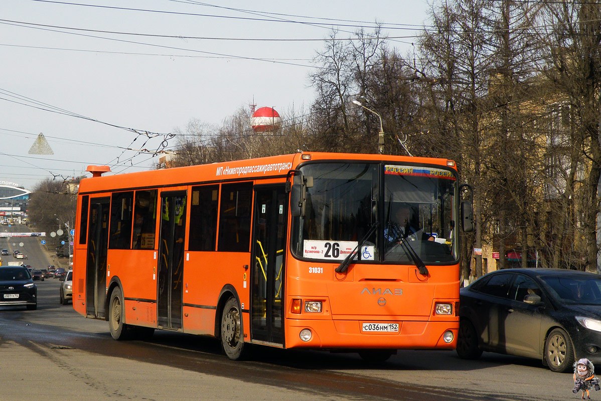 Нижегородская область, ЛиАЗ-5293.60 № 31031