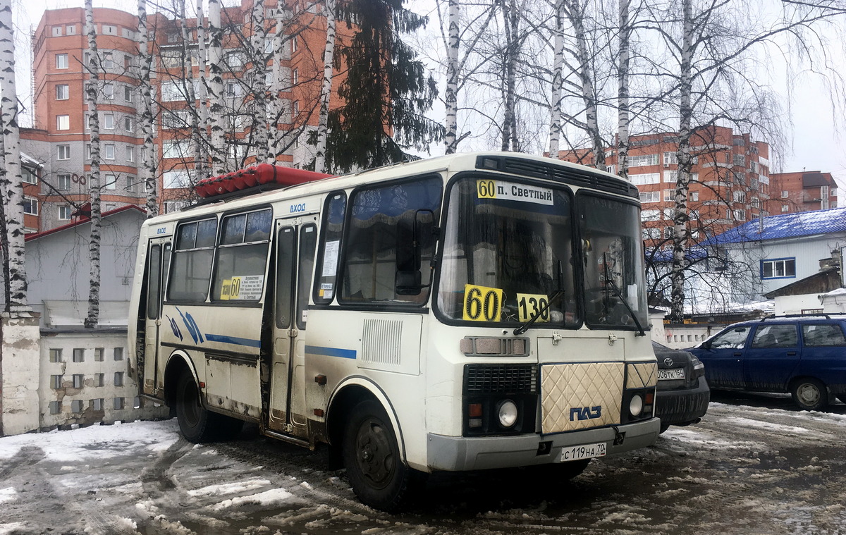 Томская область, ПАЗ-32054 № С 119 НА 70