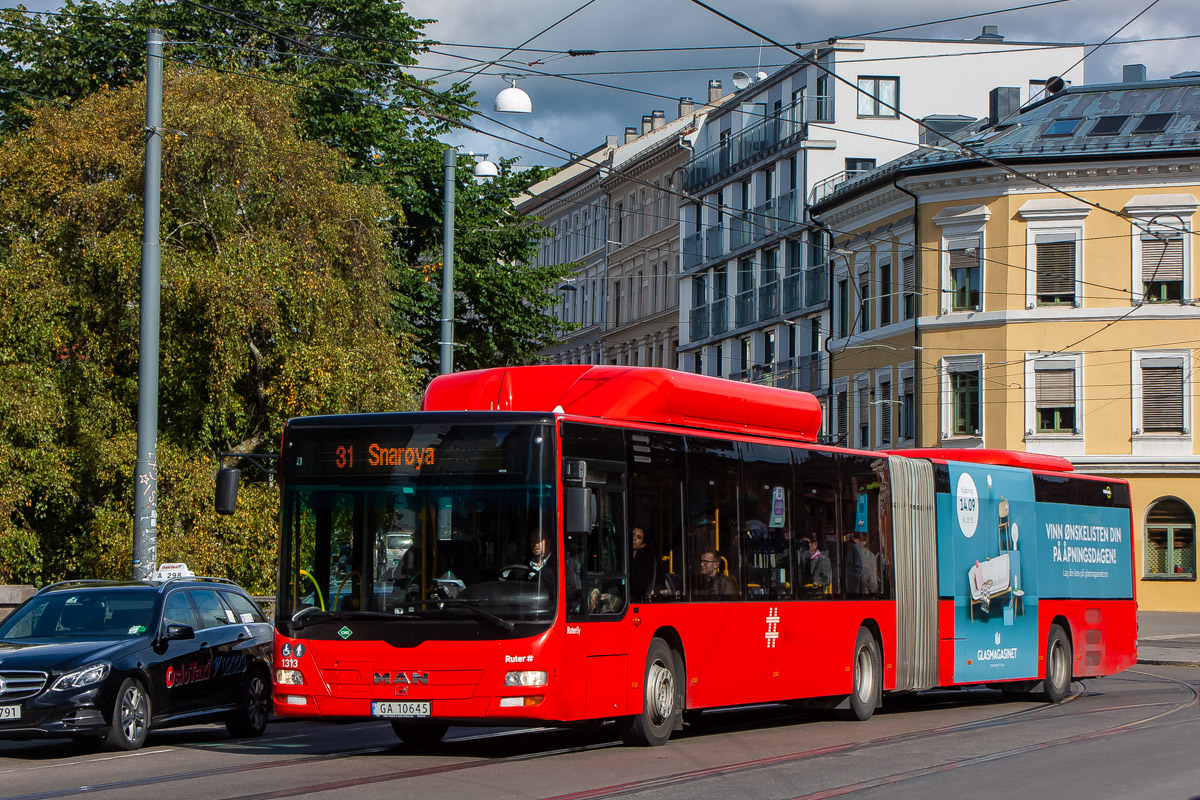 Норвегия, MAN A40 Lion's City GL NG313 CNG № 1313