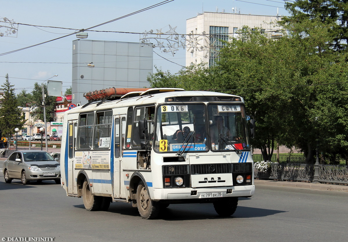 Томская область, ПАЗ-32054 № К 791 ВК 70