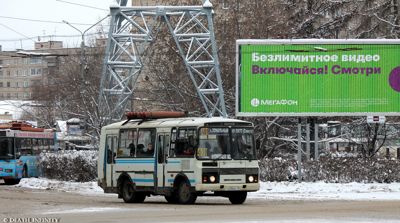 Томская область, ПАЗ-32054 № К 056 ЕС 70