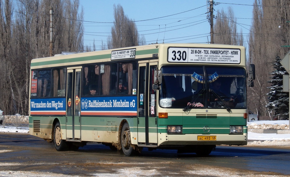 Lipetsk region, Mercedes-Benz O405 # АС 493 48