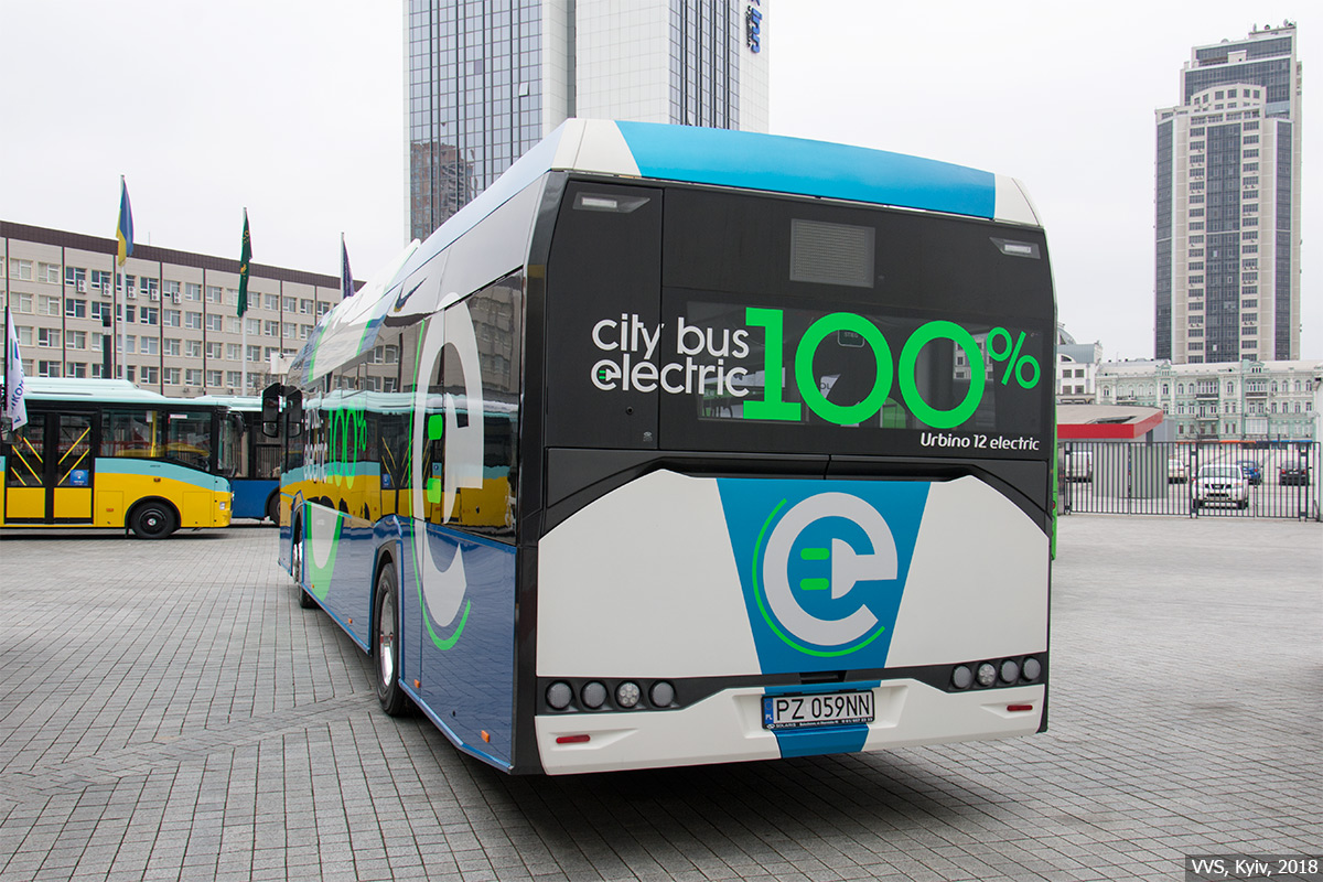 Польша, Solaris Urbino IV 12 electric № PZ 059NN; Киев — City Trans Ukraine 2018