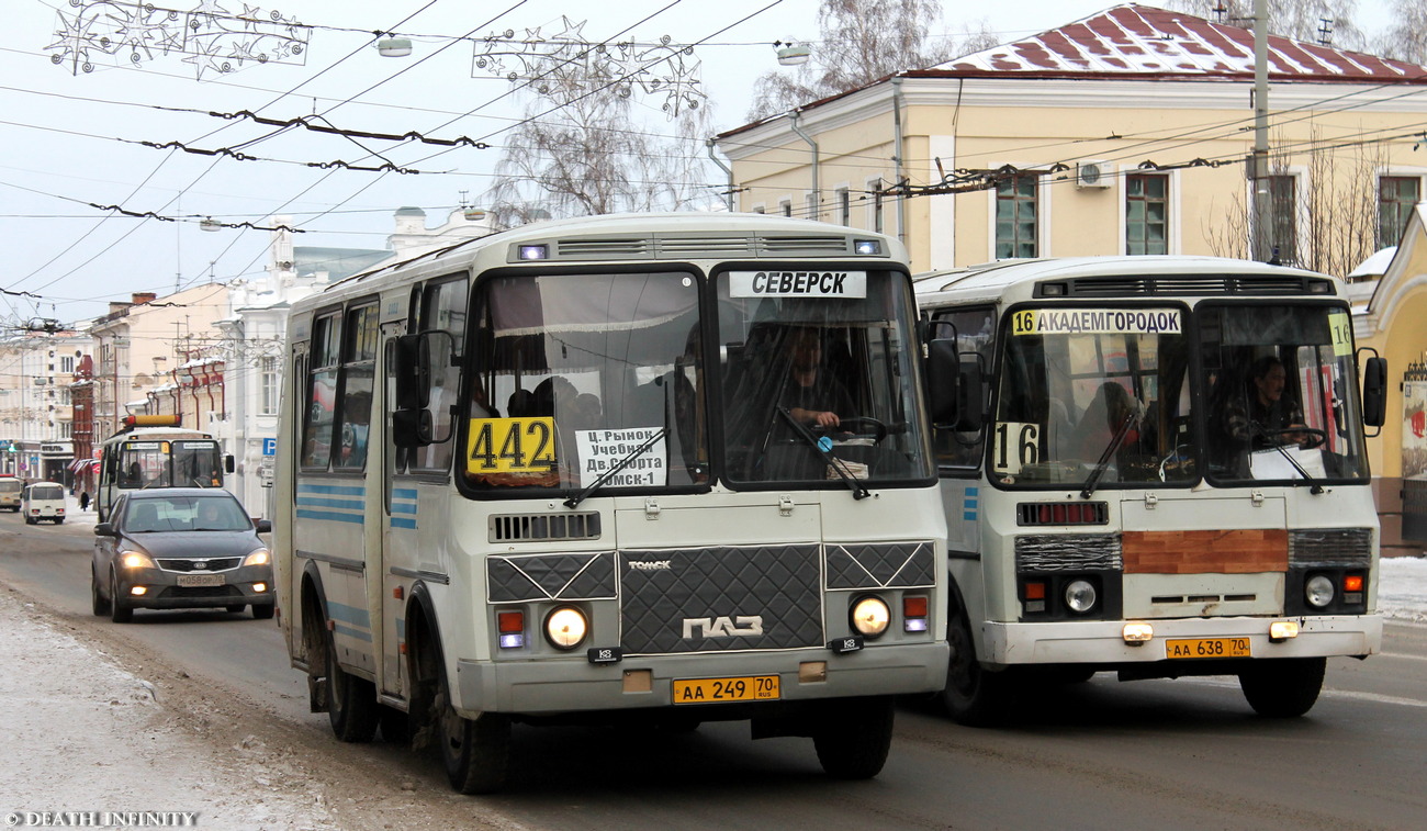 Томская область, ПАЗ-32054 № АА 249 70; Томская область, ПАЗ-32054 № АА 638 70