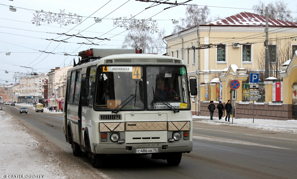 Томская область, ПАЗ-32054 № С 486 НВ 70