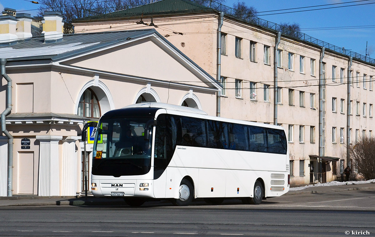Sankt Peterburgas, MAN R07 Lion's Coach RHC444 Nr. Н 201 ВВ 178