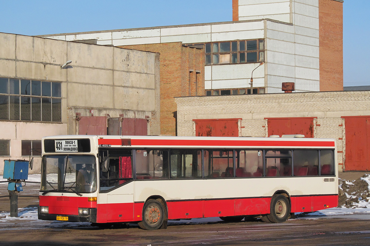 Пензенская область, Mercedes-Benz O405N № АУ 938 58