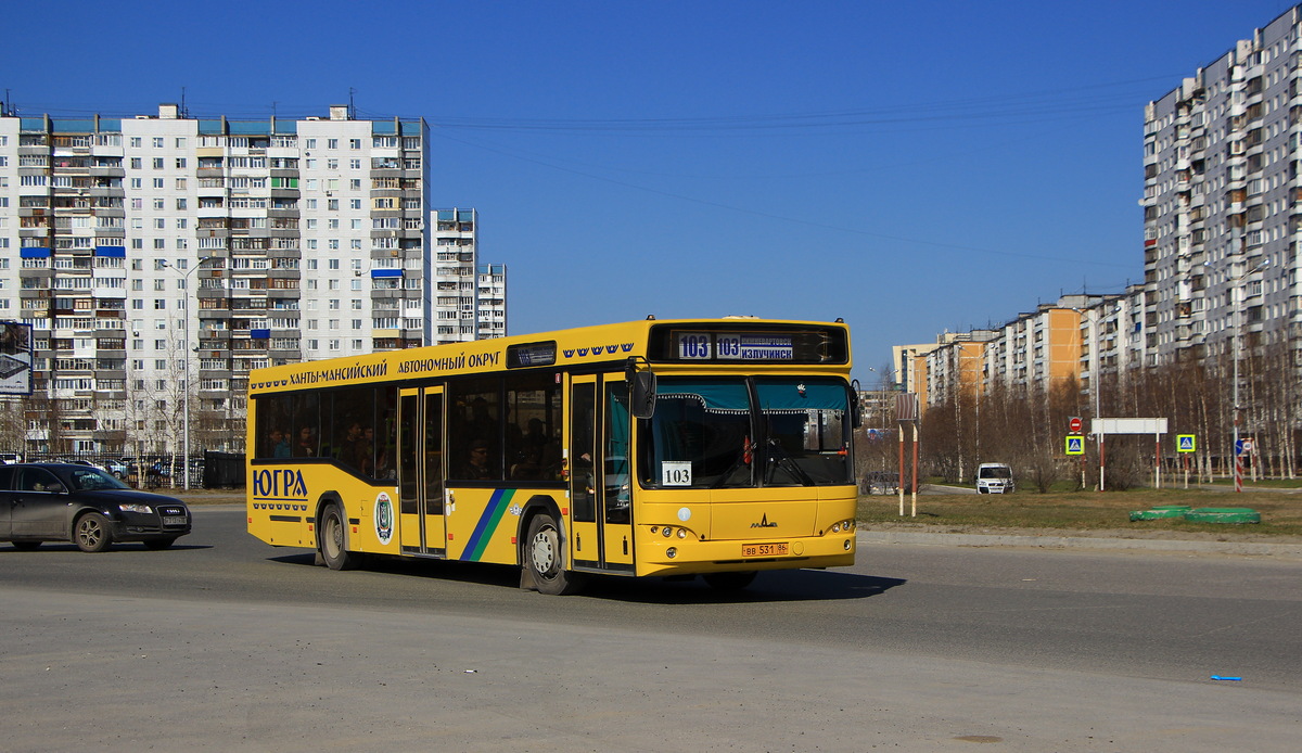 Ханты-Мансийский АО, МАЗ-103.562 № ВВ 531 86