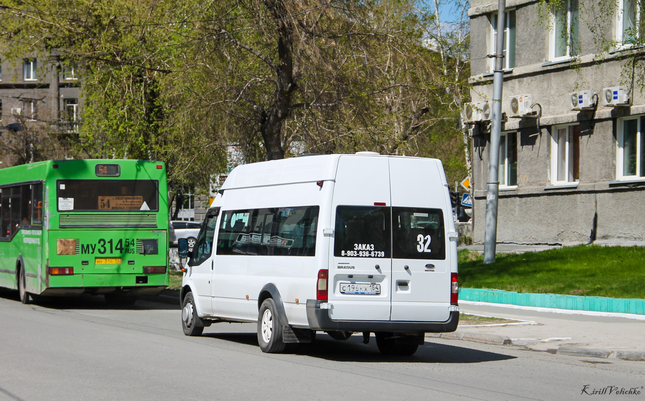 Novosibirsk region, Nizhegorodets-222709  (Ford Transit) # С 196 КХ 154