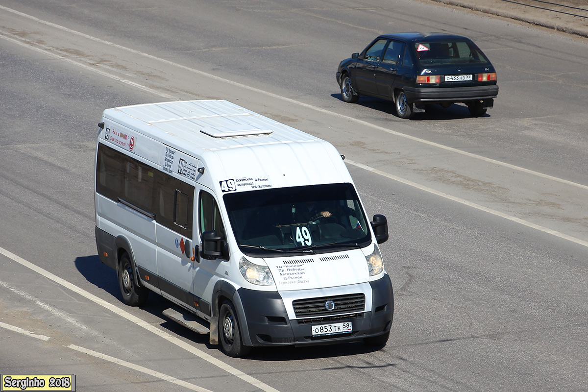 Пензенская область, Нижегородец-FST613 (FIAT Ducato) № О 853 ТК 58