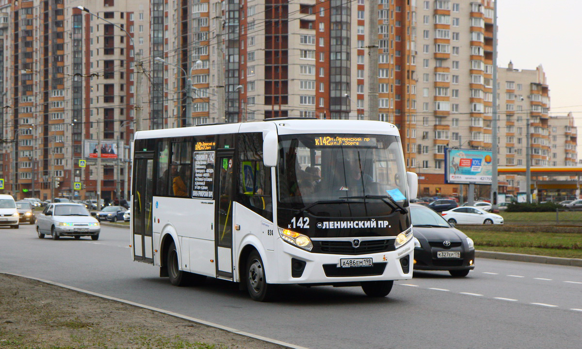 Санкт-Петербург, ПАЗ-320435-04 "Vector Next" № 824