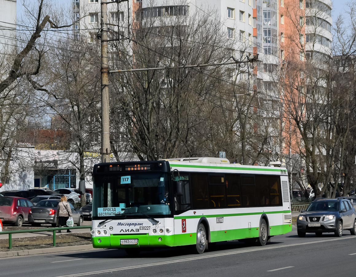 Москва, ЛиАЗ-5292.22 (2-2-2) № 030227