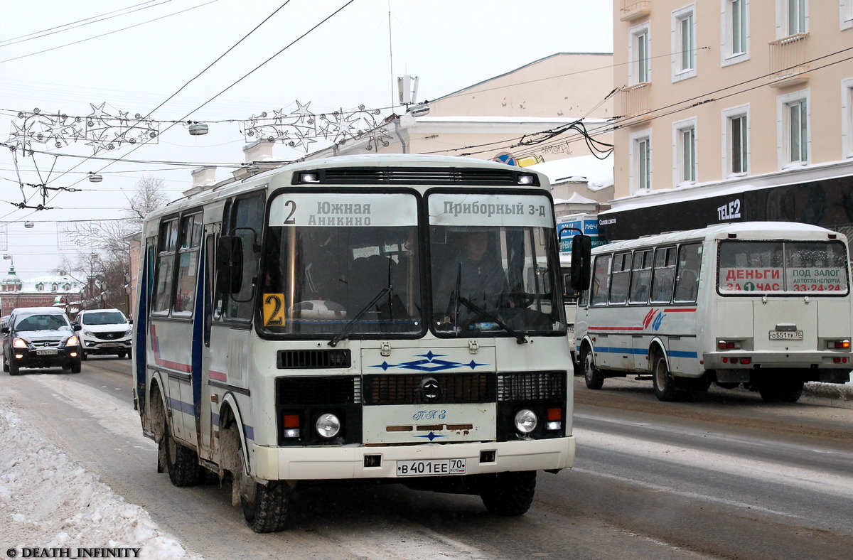 Томская область, ПАЗ-32054 № В 401 ЕЕ 70; Томская область, ПАЗ-4234 № О 551 ТК 70