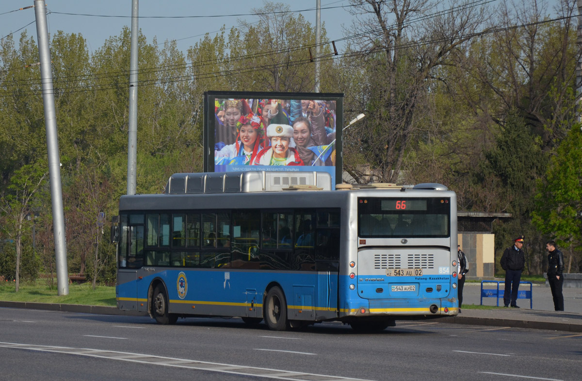 Алматы, Yutong ZK6118HGA № 854