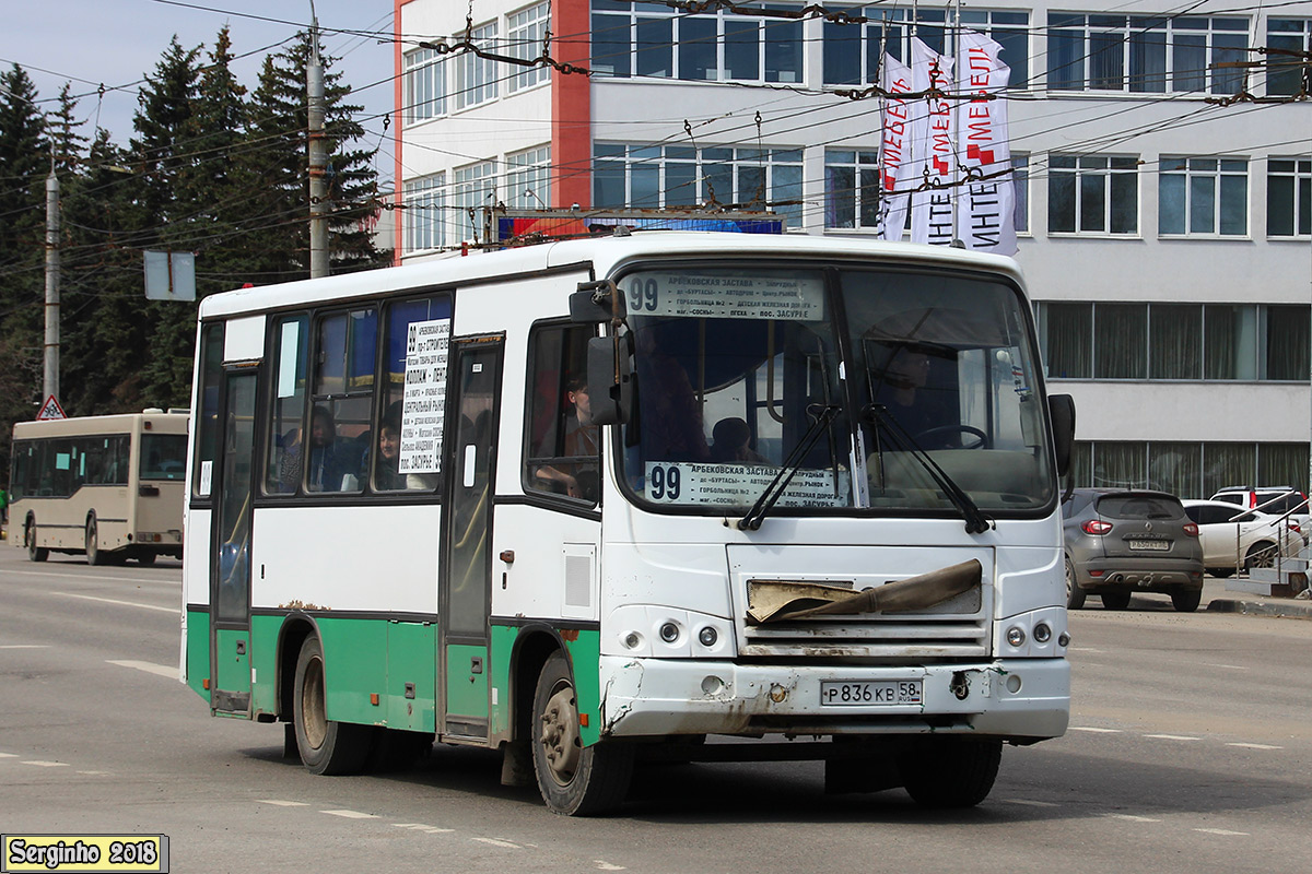 Пензенская область, ПАЗ-320402-03 № Р 836 КВ 58