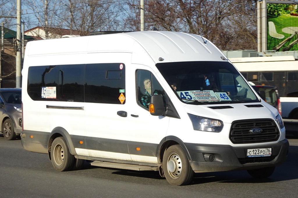 Ярославская область, Ford Transit FBD [RUS] (Z6F.ESG.) № С 123 РО 76