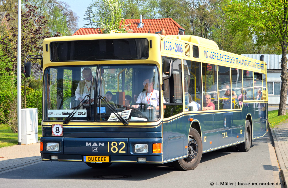 Люксембург, MAN A10 NL262 № 182; Нижняя Саксония — 1. Europatreffen historischer Omnibusse 21.04.2018 Einbeck PS.Speicher