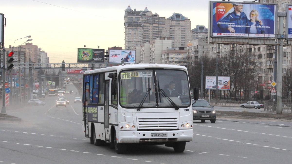 Санкт-Петербург, ПАЗ-320402-05 № 9074