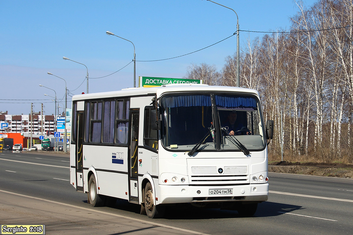 Пензенская область, ПАЗ-320412-10 № О 204 ТМ 58