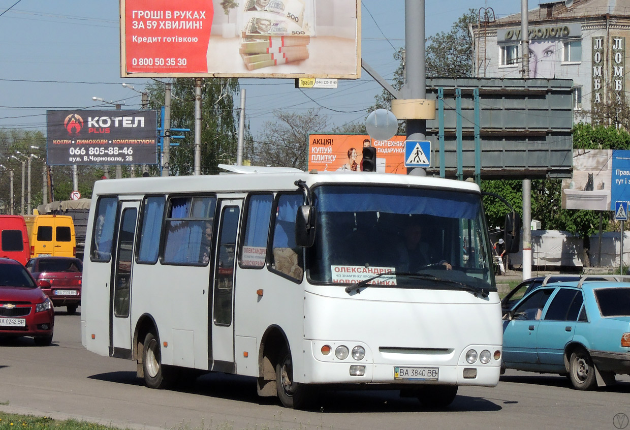 Кировоградская область, Богдан А09212 № BA 3840 BB