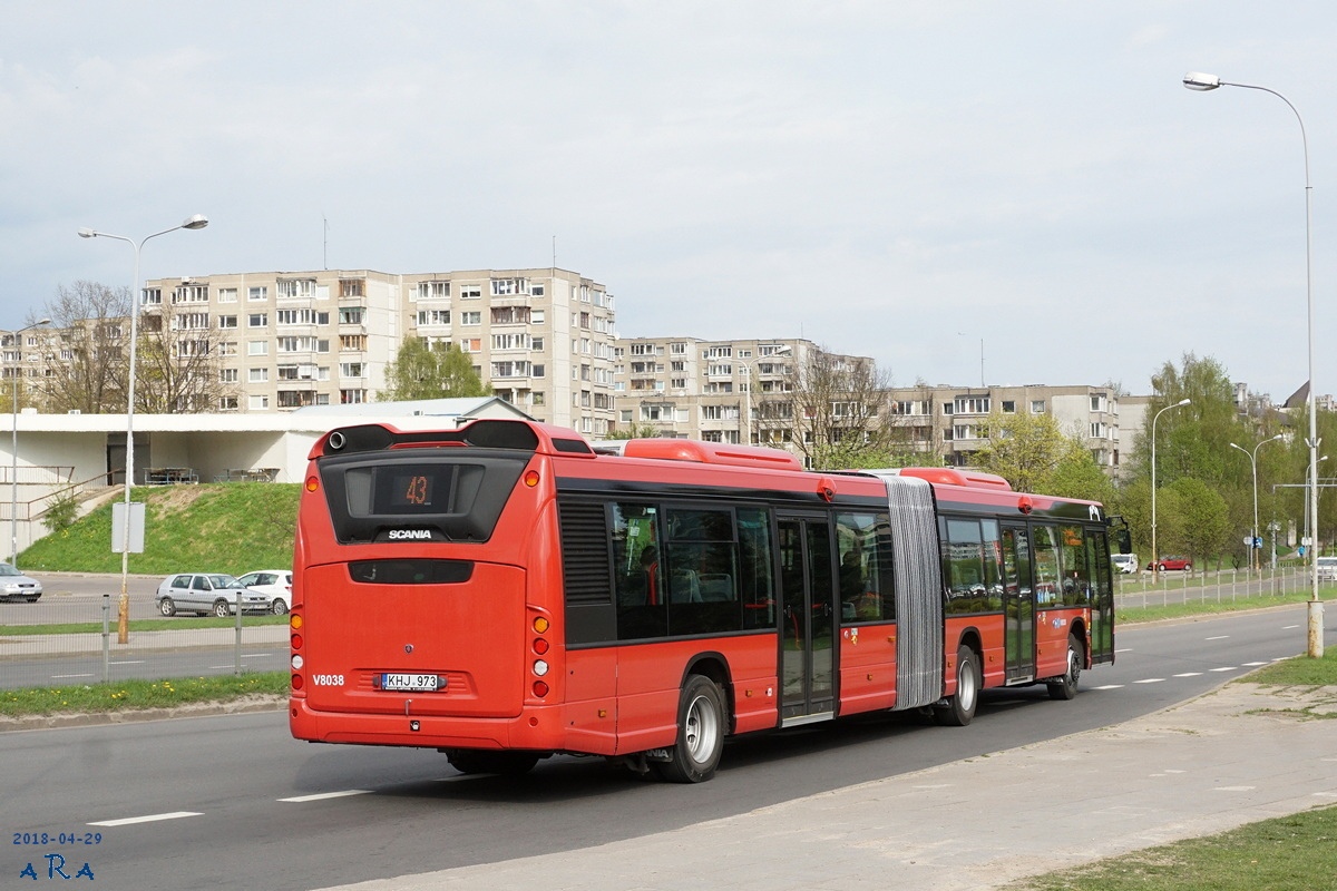 Литва, Scania Citywide LFA № V8038