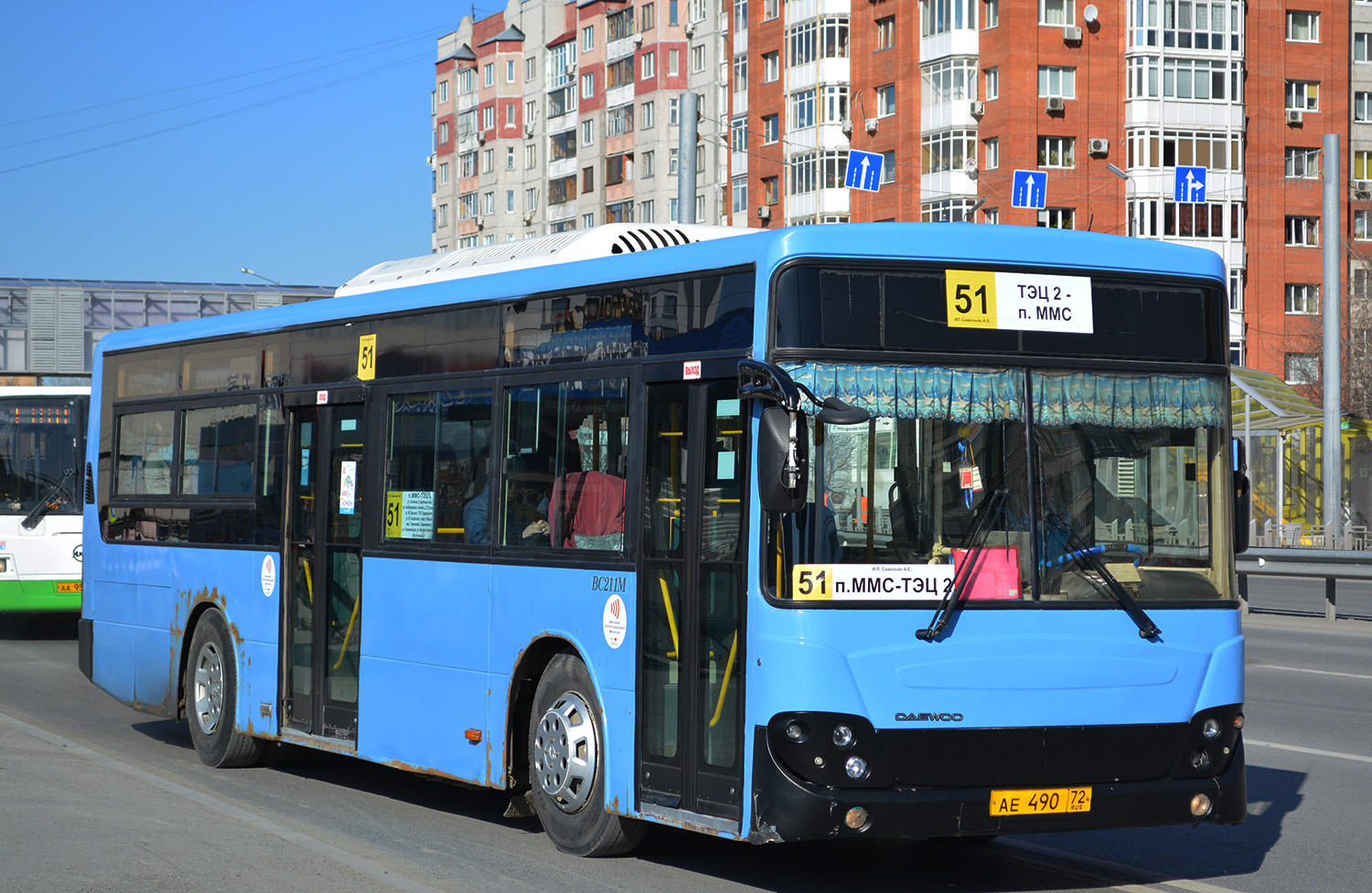 Тюменская область, Daewoo BC211M Royal Hi-City № АЕ 490 72