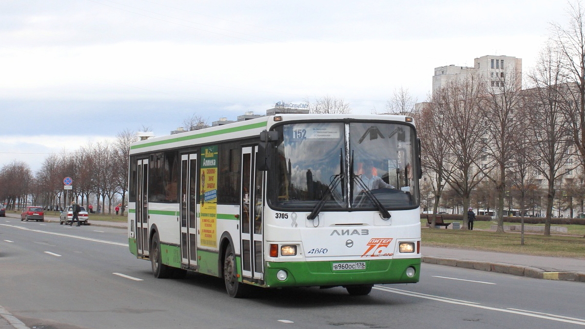 Санкт-Петербург, ЛиАЗ-5293.60 № 3705