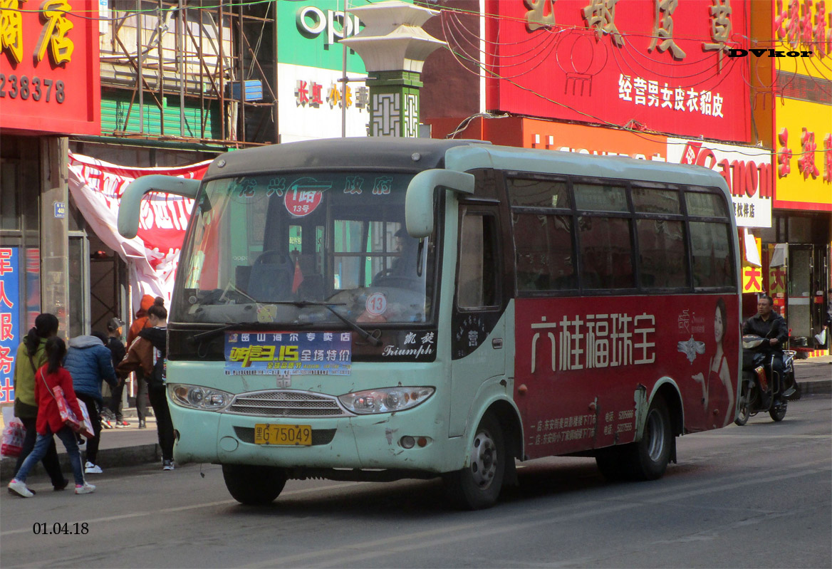 Китай, Zhong Tong LCK6660D3G № 黑G 75049