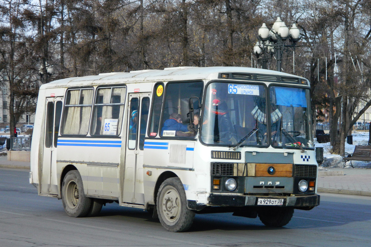 Иркутская область, ПАЗ-32053 № А 929 ОТ 38