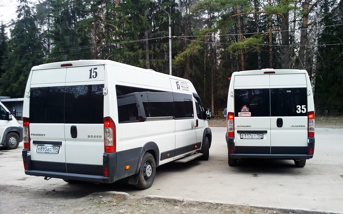 Новосибирская область, Нижегородец-2227SK (Peugeot Boxer) № К 895 АС 154; Новосибирская область, IMC-Jumper L4H2 № С 117 ЕТ 154; Новосибирская область — Разные фотографии