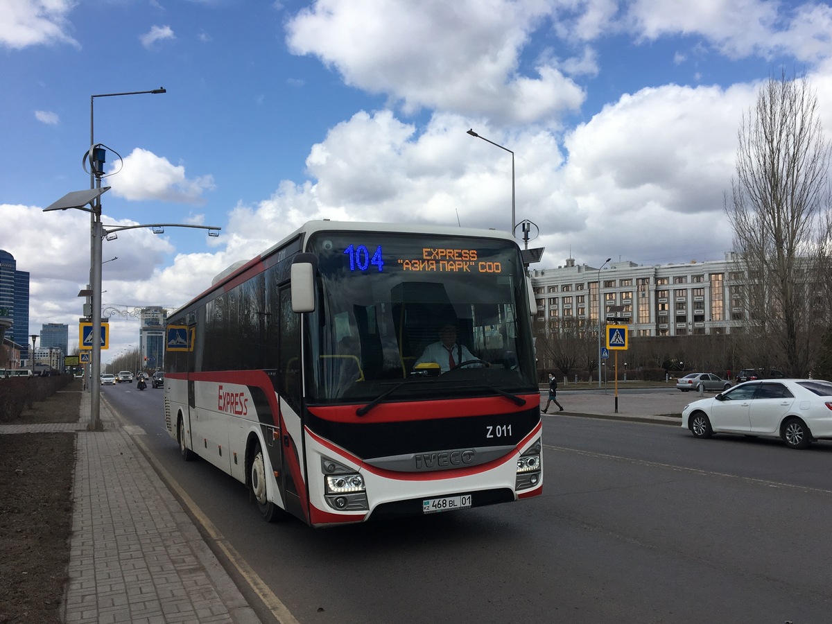 Астана, IVECO Crossway LINE 13M (СарыаркаАвтоПром) № Z011