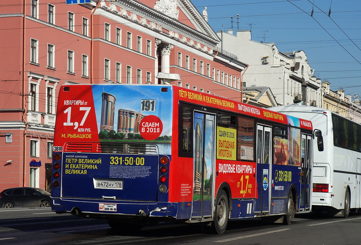 Санкт-Петербург, ЛиАЗ-5293.53 № 3610