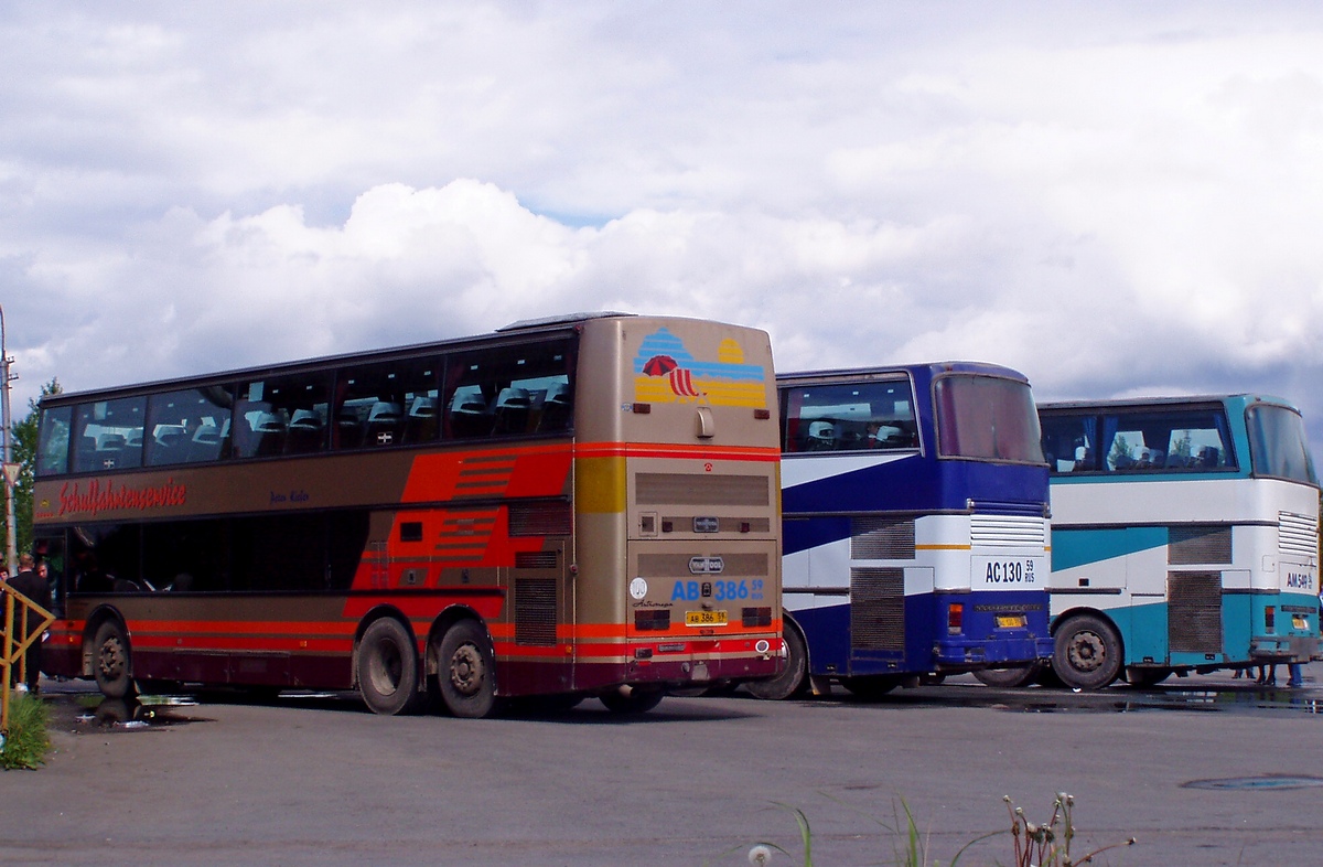 Пермский край, Van Hool TD824 Astromega № АВ 386 59; Пермский край, Setra S228DT № АС 130 59; Пермский край, Setra S228DT № АМ 549 59