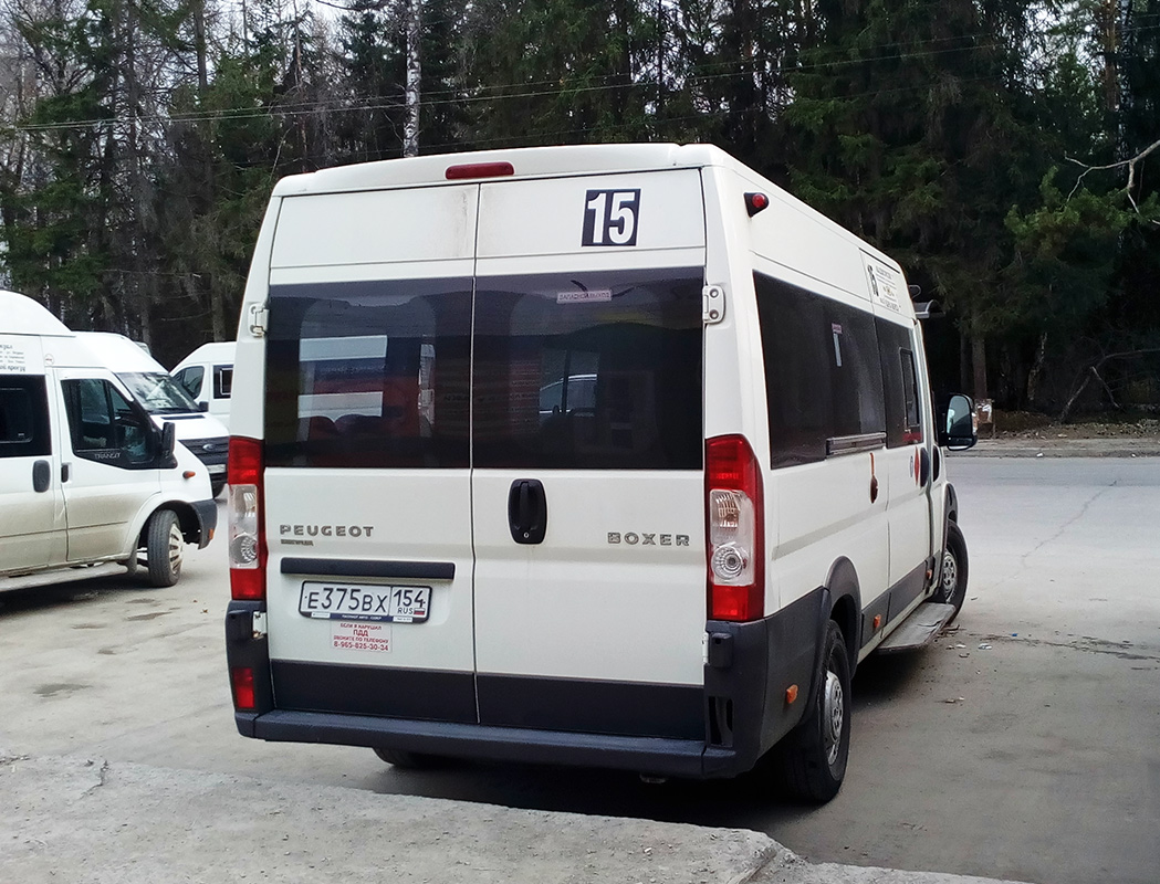 Новосибирская область, Нижегородец-2227SK (Peugeot Boxer) № Е 375 ВХ 154