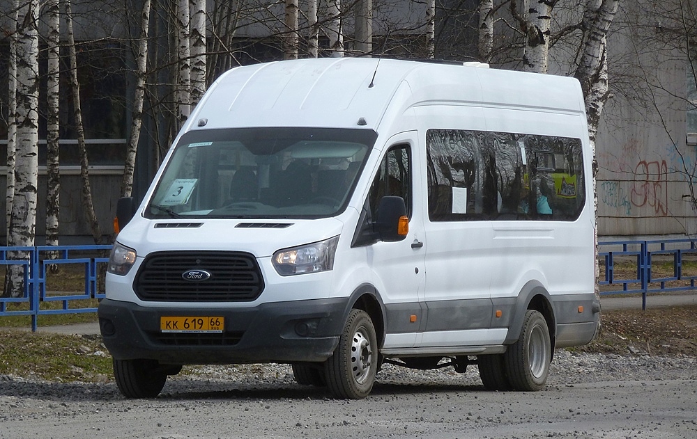 Свердловская область, Ford Transit FBD [RUS] (Z6F.ESG.) № КК 619 66