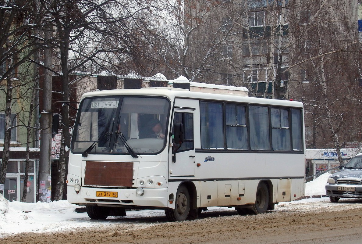 Липецкая область, ПАЗ-320402-05 № АЕ 317 48