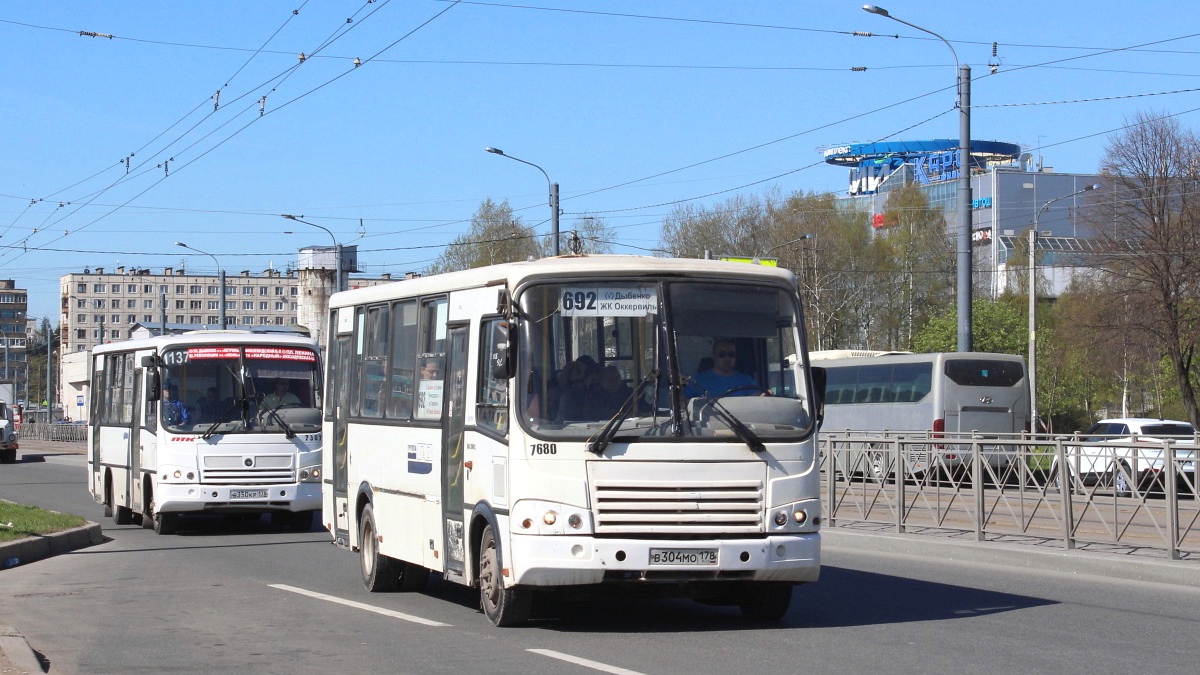 Санкт-Петербург, ПАЗ-320412-05 № 7680