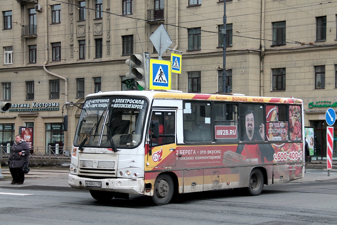 Санкт-Петербург, ПАЗ-320402-03 № В 404 СС 47