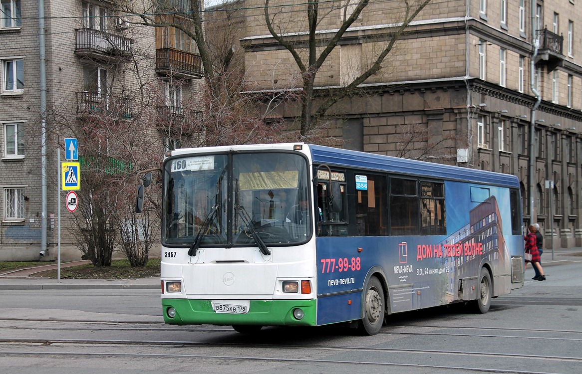 Санкт-Петербург, ЛиАЗ-5293.53 № 3457