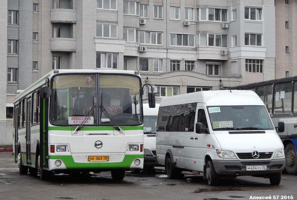 Брянская область, ЛиАЗ-5256.45 № 434; Брянская область, Луидор-223203 (MB Sprinter Classic) № М 434 УУ 32